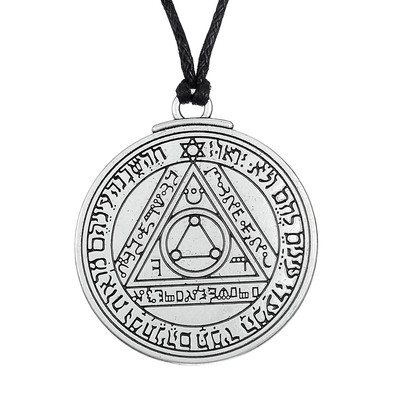 Pentacle of the Sun Talisman Key of Solomon Seal Pendant Necklace Wicca ...