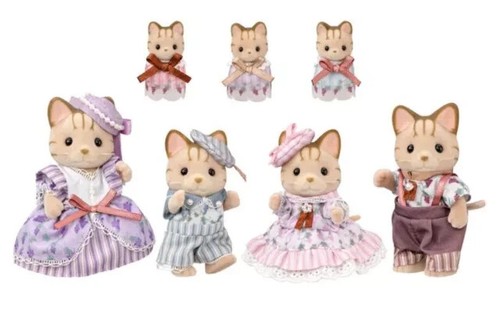 Sylvanian Families Gestreifte Katze Familie Elegantes Set Calico Critters Store Limitiert - Bild 5 von 9