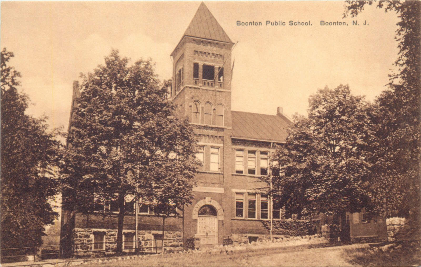 A View Of The Boonton Public School, Boonton, New Jersey NJ eBay