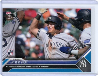 2023 Topps Now Blue Parallel #792 Anthony Volpe 20 HR 2023 Topps Now Blue Parallel #792 Anthony Volpe 20 HR
