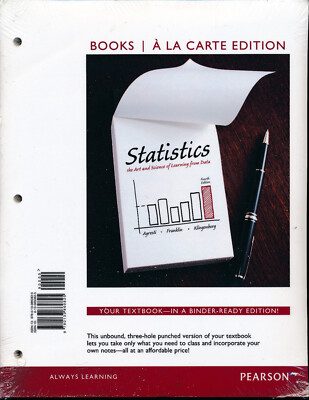 NEW Loose Leaf Statistics The Art and Science of Learning from Data 4th Agresti