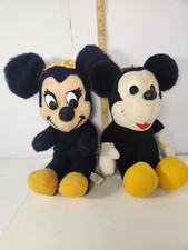 Vintage Walt Disney Characters Mickey Minnie Mouse Plush California Stuffed Toys