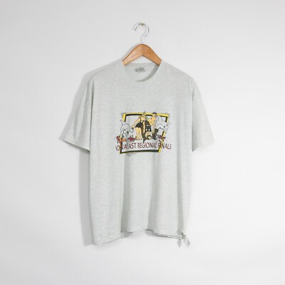 Vintage 90s Iowa Regional Finals Swimming T Shirt XL - Distressed Single Stitch
