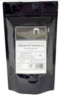 Elmwood Inn Fine Teas, French Vanilla Black Tea, 16-Ounce