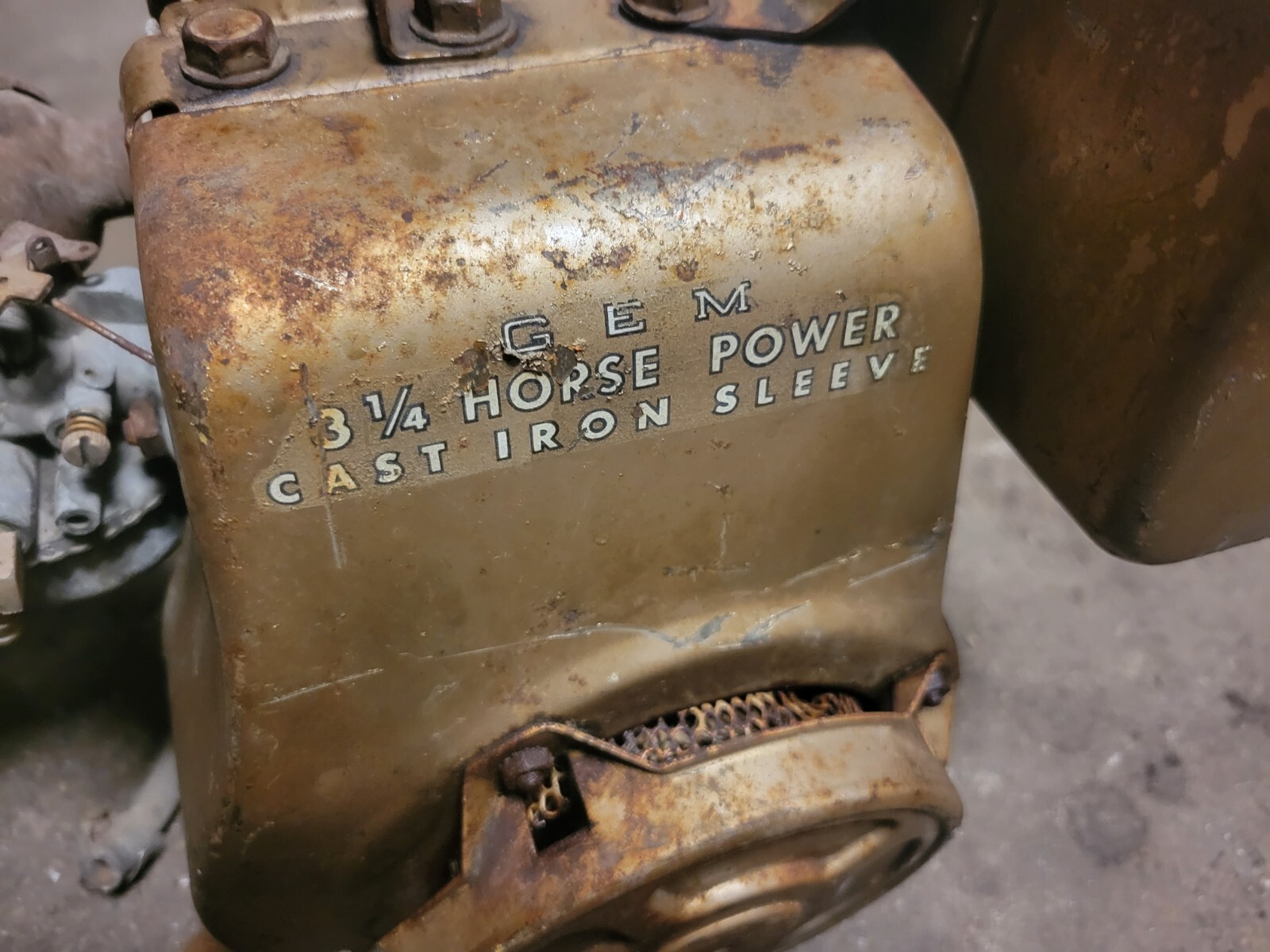 Vintage aluminum Clinton engine motor mini bike gokart snowblower lawn