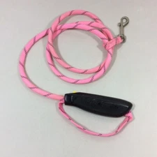 Litey Leash Nighttime Dog Walking Leash Pink 5FT LED Steady Blinking Light Up