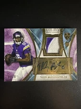 2014 Topps Supreme Football Patch Auto #SAP-TBR TEDDY BRIDGEWATER /10