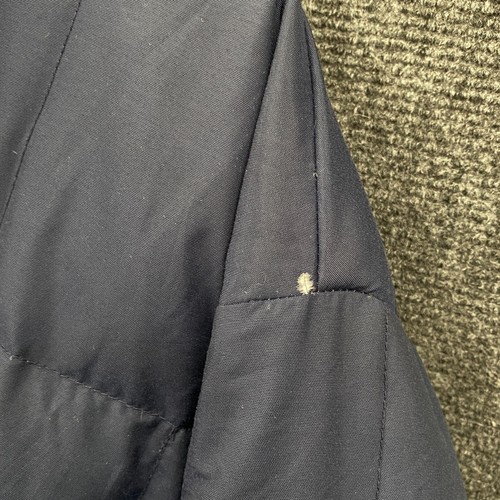 FILA Reversible Puffer Jacket Down Fill Mens Small Full Zip Navy Red Pockets - Picture 9 of 22