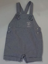 BABY Cat  Jack "LOCALLY GROWN" SHORTALL 6-9M Infant BIB COVERALL Blue 1pc