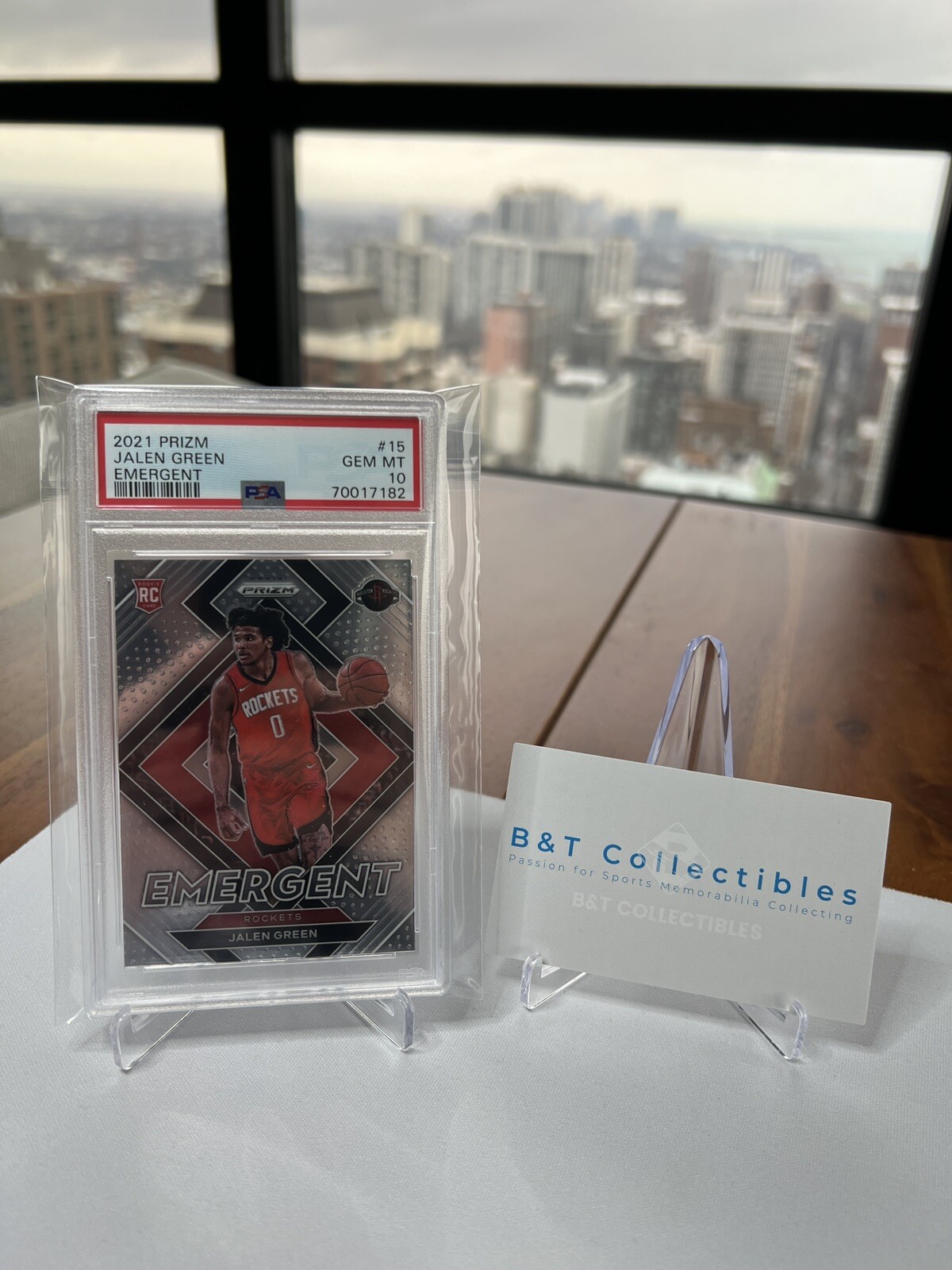 2021-22 Panini Prizm Jalen Green RC Emergent PSA 10 GEM MT Rookie Rockets 🔥🔥