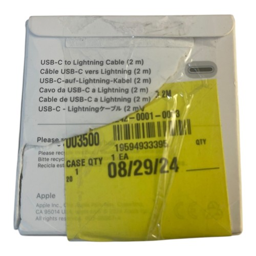 Genuine Apple 1m USB Type-C to Lightning Cable Charging MM0A3AM/A - Open Box - Picture 2 of 2