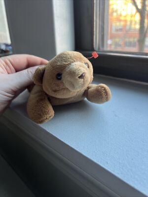 Ty Beanie Baby 1993 Cubbie The Bear PVC PELLETS, With Tag