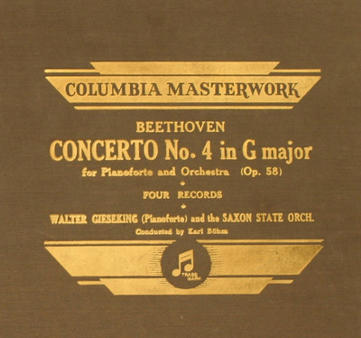 WALTER GIESEKING -PIANO- & SAXON STATE ORCH. Mozart: Concerto 4  in G Major A311