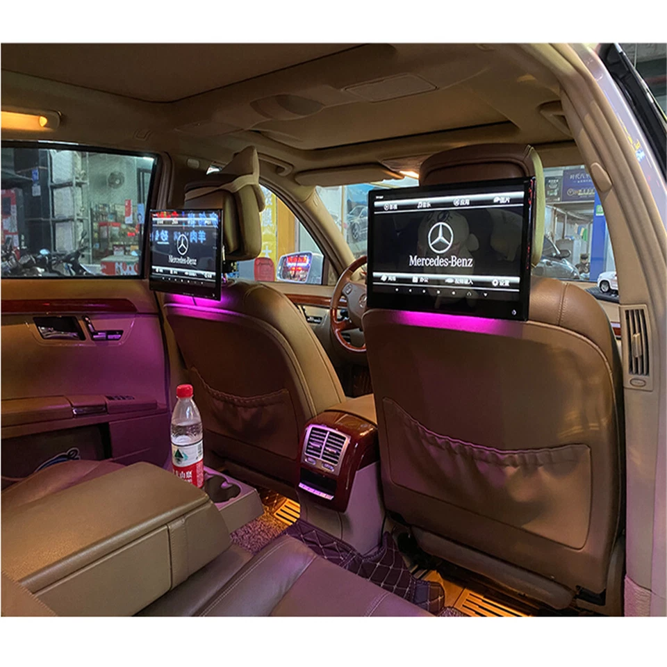 2X 13.3"Android 11 Car Headrest Monitor Screen WIFI BT USB HDMI TF 4G+64G 8-Core - Image 2 of 4