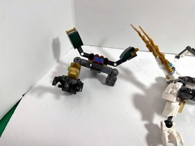 LEGO Misc partials LOT: Ninjago 70734 dragon, mech, bike see description