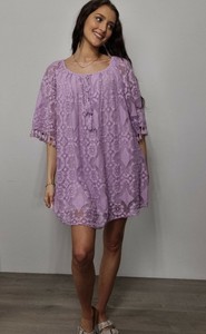 lilac floaty dress