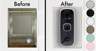 Doorbell Wall Plate for Swann Buddy 4K: Upgrade NuTone, More - STAINLESS