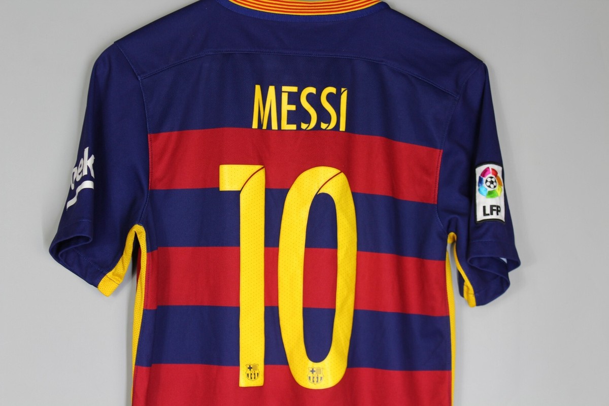 FC BARCELONA 2015 2016 HOME FOOTBALL SHIRT SOCCER JERSEY NIKE #10