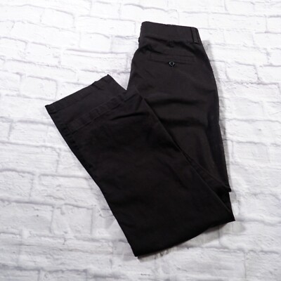 Lee Extreme Comfort Straight Fit Black Flat Front Khakis Chinos