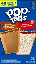 Pop-Tarts Frosted Variety Pack, Brown Sugar Cinnamon and Strawberry (48 ct)