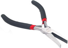 Flat Nose Pliers 5 Inch Smooth Jaw for Jewelry Making, Wire Black