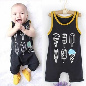 sleeveless romper baby boy