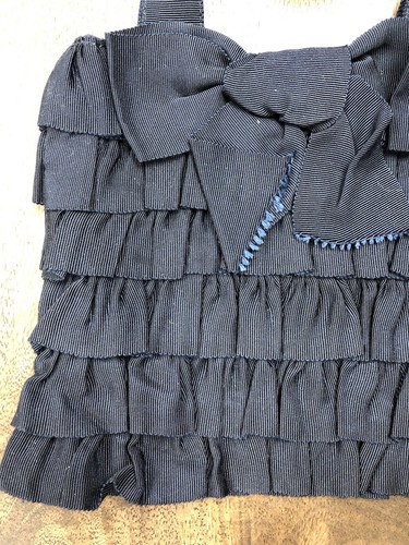 Borsa Lanvin Petite Navy Grosgrain - Foto 2 di 12