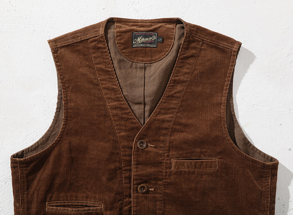 Heren vintage corduroy mouwloos vest, casual V-hals vest corduroy vest Heren vintage corduroy mouwloos vest, casual V-hals vest corduroy vest