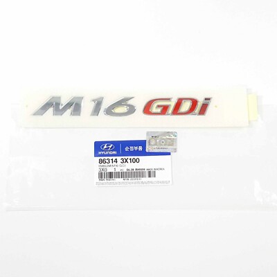 863143X100 Rear 'M16 GDI' Logo Emblm Badge For HYUNDAI Avante Elantra 2011-2014