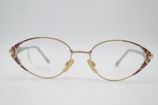 Vintage Glasses EBM 1287 Gold Plated Multicolored Gray Oval Frame