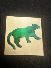 Rare Vintage 80s Mystik Oilies Oilie Oily Oilly Cat Panther Touch Sticker 1980s