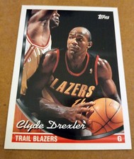 1993-94 Topps Basketball Card#249 CLYDE DREXLER PORTLAND TRAIL BLAZERS.  HOF 