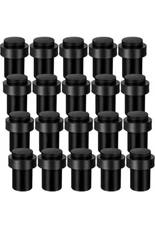 Chumia 20 Pcs Door Stops Floor Mounted Door Stopper Stainless Steel Cylindrical