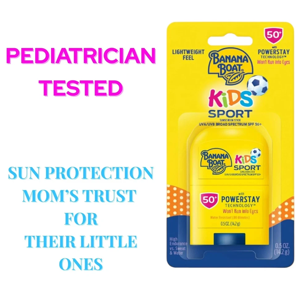 Banana Boat Kids Sport sunscreen Stick- .5 oz. SPF50 - 12 Pack - EXP 7/2026 - Image 3 of 4