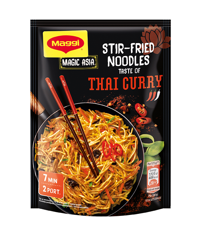 MAGGI ASIA THAI CURRY Flavor Stir-Fried Instant Noodles 128g 4.5oz | eBay