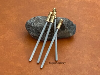4'' Honing Steel Mini Pocket Sharpening Rod Knife Tool Sharpener for knives