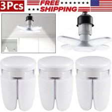3X Deformable LED Garage Light 900LM Bright Shop Ceiling Light Fixture Bulb 28W