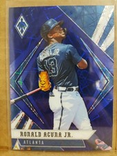 Ronald Acuna Jr. 2021 Chronicles Baseball Phoenix BLUE VELOCITY card #8 Atlanta 