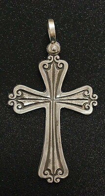ATOCHA  Cross Pendant Sterling Silver  Sunken Treasure Shipwreck Jewelry