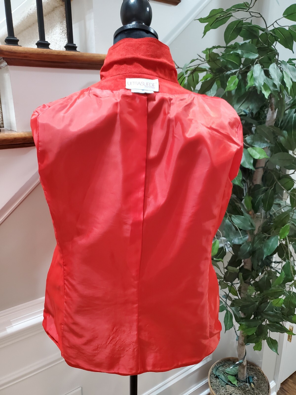 Vintage Count Romi Solid Red Single Breasted Long… - image 7