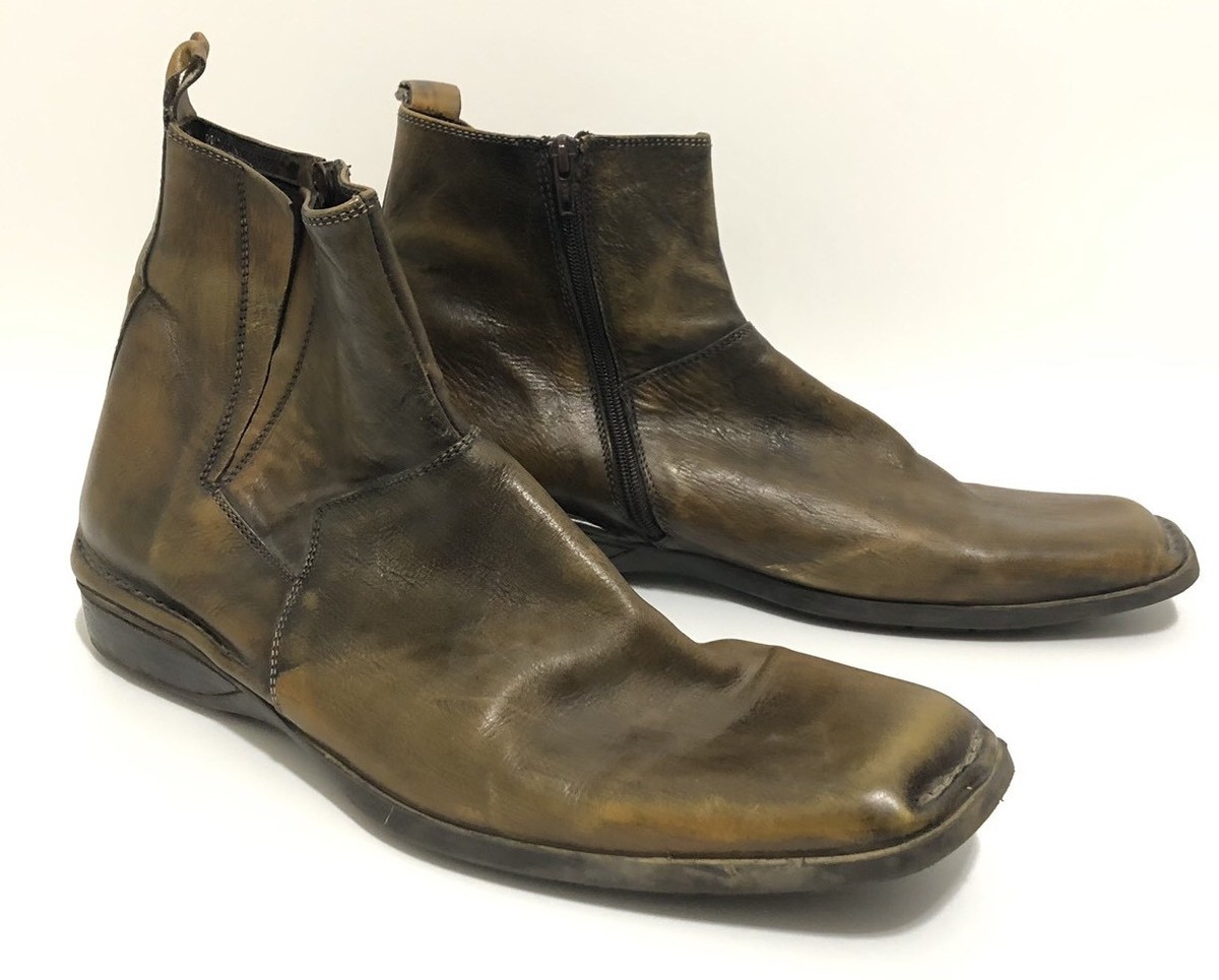 Leverage Wardrobe Shoes Bacco Bucci Brown Leather Ankle 