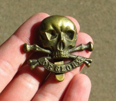 ＧＢイギリス軍/英軍＊髑髏/第１７＆第２１騎兵連隊帽章/ベレー章（実物） GBイギリス軍/英軍＊髑髏/第17＆第21騎兵連隊帽章/ベレー章（実物）
