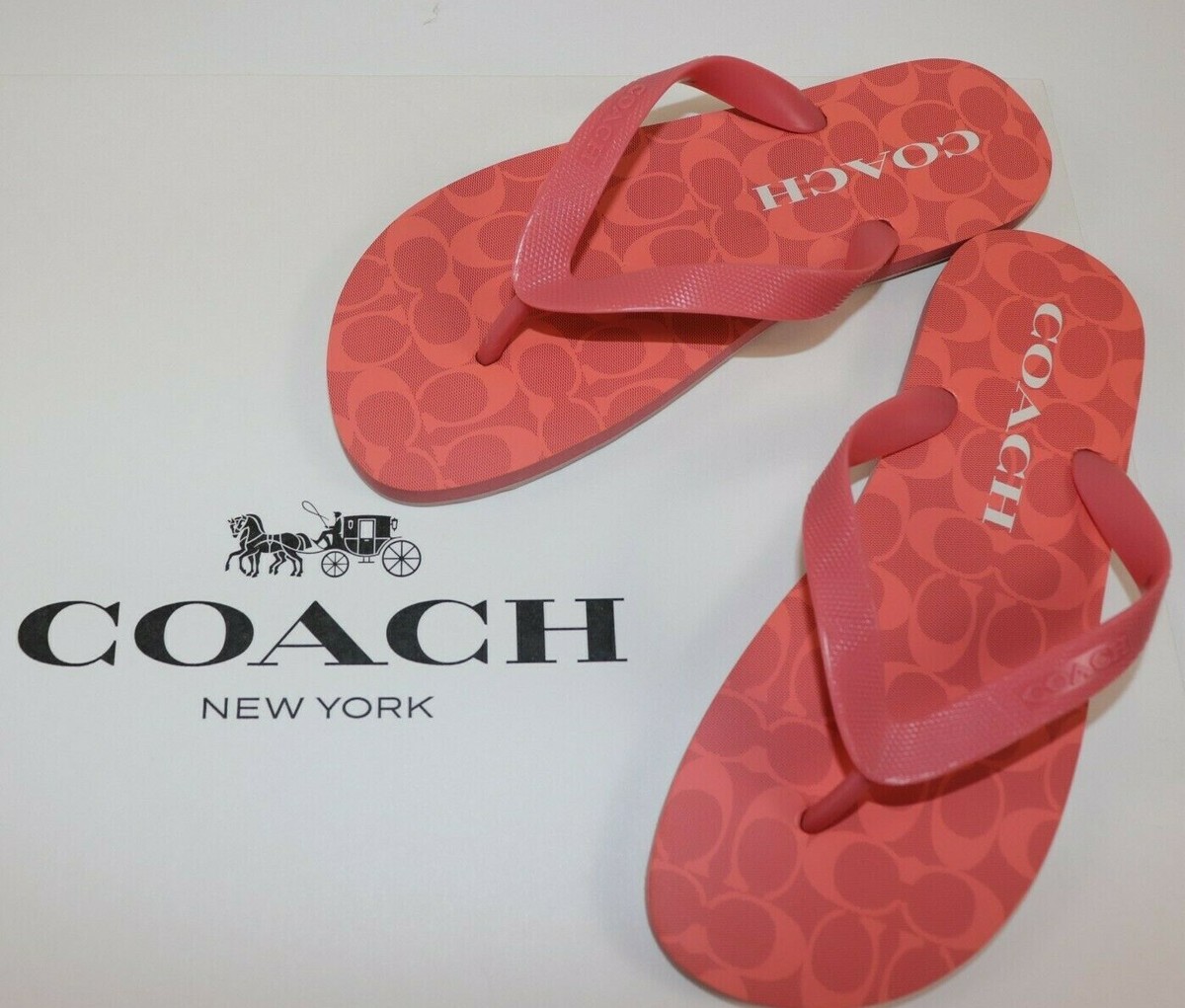 Marshalls Outlet Coach Flip Flops Marshalls COACH Size Women's