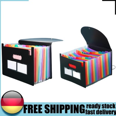 Paper Organizer with Colored Tabs Plastic File Organizer for School Home Office
