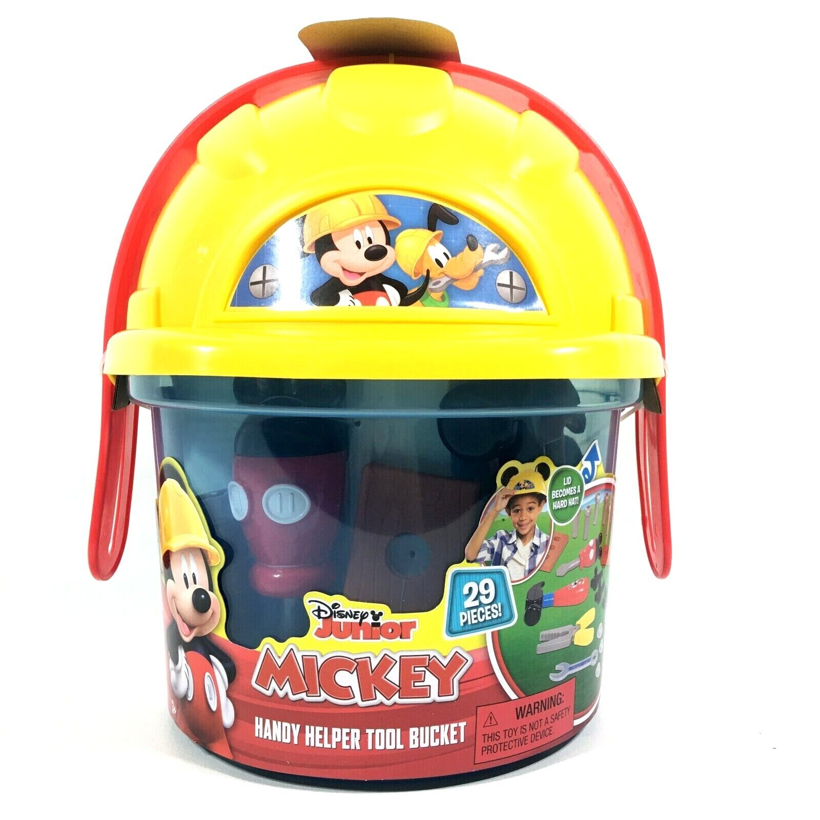 Disney Junior Construction Handy Helper Tool Bucket Hard Hat Bucket Playset 29pc