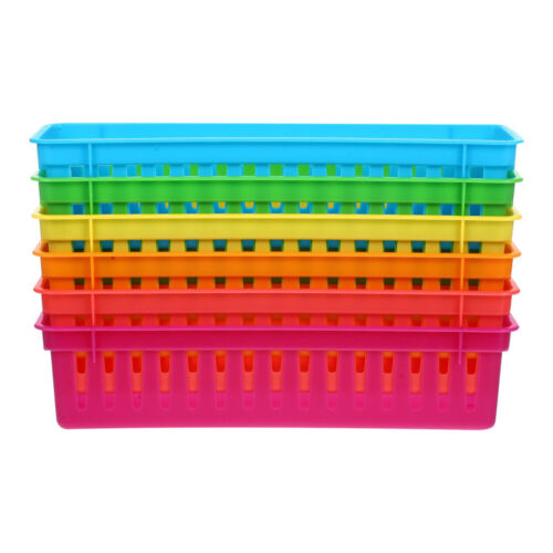 6 Pcs Pencil Holder for Classroom Cups Desk Supplies Basket Office