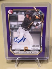 2026 Bowman Prospect 1st Autograph Edward Florentino Pirates AUTO Purple /250
