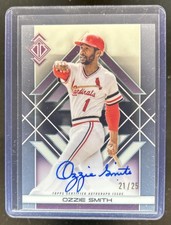2025 Topps Transcendent Ozzie Smith Icons Chrome Auto #/25 Cardinals