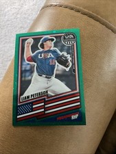2026 Panini Prizm USA Stars & Stripes Liam Peterson Green Disco /49