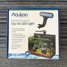 Aqueon Planted Clip-On LED Aquarium Light, Plant Bulb, Up to 20 Gal